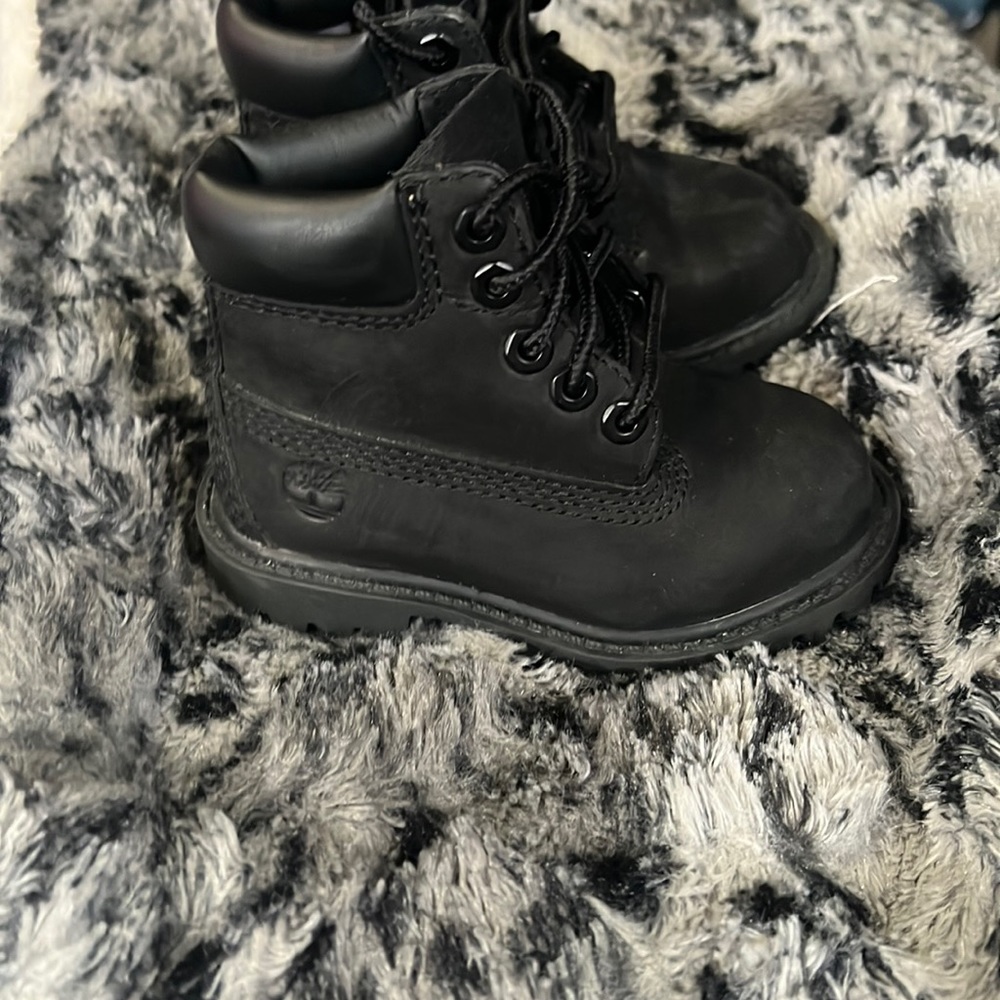 Black Timberland boots